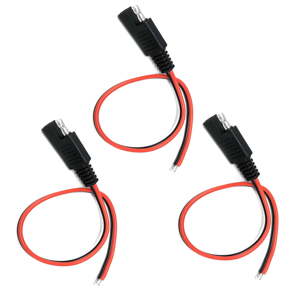 DIY 3PCS SAE Power Extension Cable 18AWG 30cm Solar Battery Quick Disconnect SAE Connection Lead For Motorcycle, Car, Tractor
DIY 3PCS SAE Power Extension Cable 18AWG 30cm Solar Battery Quick Disconnect SAE Connection Lead For Motorcycle, Car, Tractor