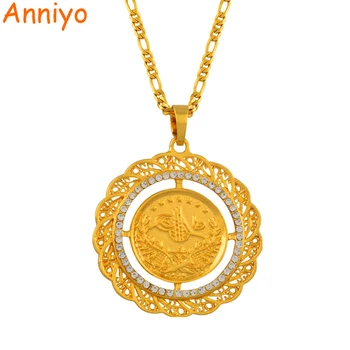 Anniyo 4.8cm Turks Pendant Necklace Arab Coin for Women Gold Color Turkey Coins Jewelry Wholesale #009212
Anniyo 4.8cm Turks Pendant Necklace Arab Coin for Women Gold Color Turkey Coins Jewelry Wholesale #009212