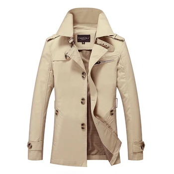 Men Jacket Coat Long Section Fashion Trench Coat Men windbreaker Washed cotton Casual Fit Overcoat Jacket Outerwear Large size
Men Jacket Coat Long Section Fashion Trench Coat Men windbreaker Washed cotton Casual Fit Overcoat Jacket Outerwear Large size