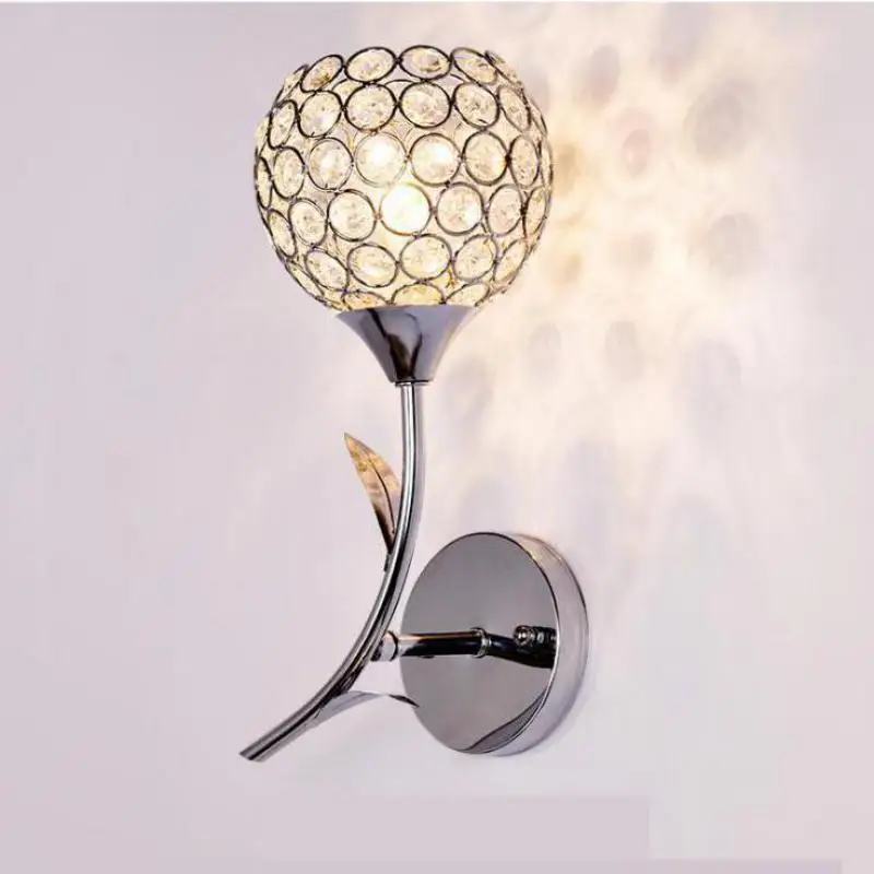 Modern Crystal Wall Lamp Creative Restaurant Living Room Passage Light Bedroom Bedside Wholesale Stairs Lighting | Лампы и освещение