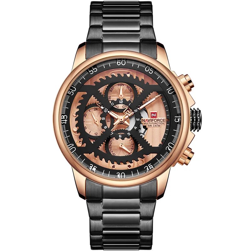 NAVIFORCE Mens Watch for Man Sports Top Brand Luxury Steel Quartz Automatic Date Clock Male Army Military Waterproof
NAVIFORCE Mens Watch for Man Sports Top Brand Luxury Steel Quartz Automatic Date Clock Male Army Military Waterproof