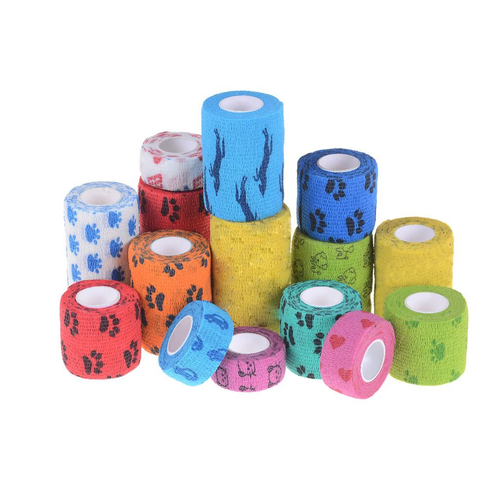 breathable Tape Waterproof Adhesive elastic bandage Self adhesive Outdoor Medical Bandage first aid kit Colorful Pet Bandage
breathable Tape Waterproof Adhesive elastic bandage Self adhesive Outdoor Medical Bandage first aid kit Colorful Pet Bandage
