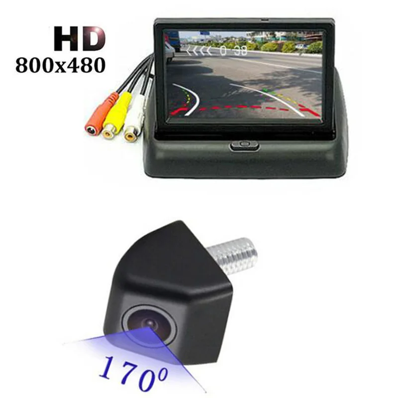 4.3" Foldable LCD Color 800x 480 Screen+Intelligent Dynamic Trajectory Tracks Rear View Camera HD CCD Reverse Backup Parking
4.3" Foldable LCD Color 800x 480 Screen+Intelligent Dynamic Trajectory Tracks Rear View Camera HD CCD Reverse Backup Parking