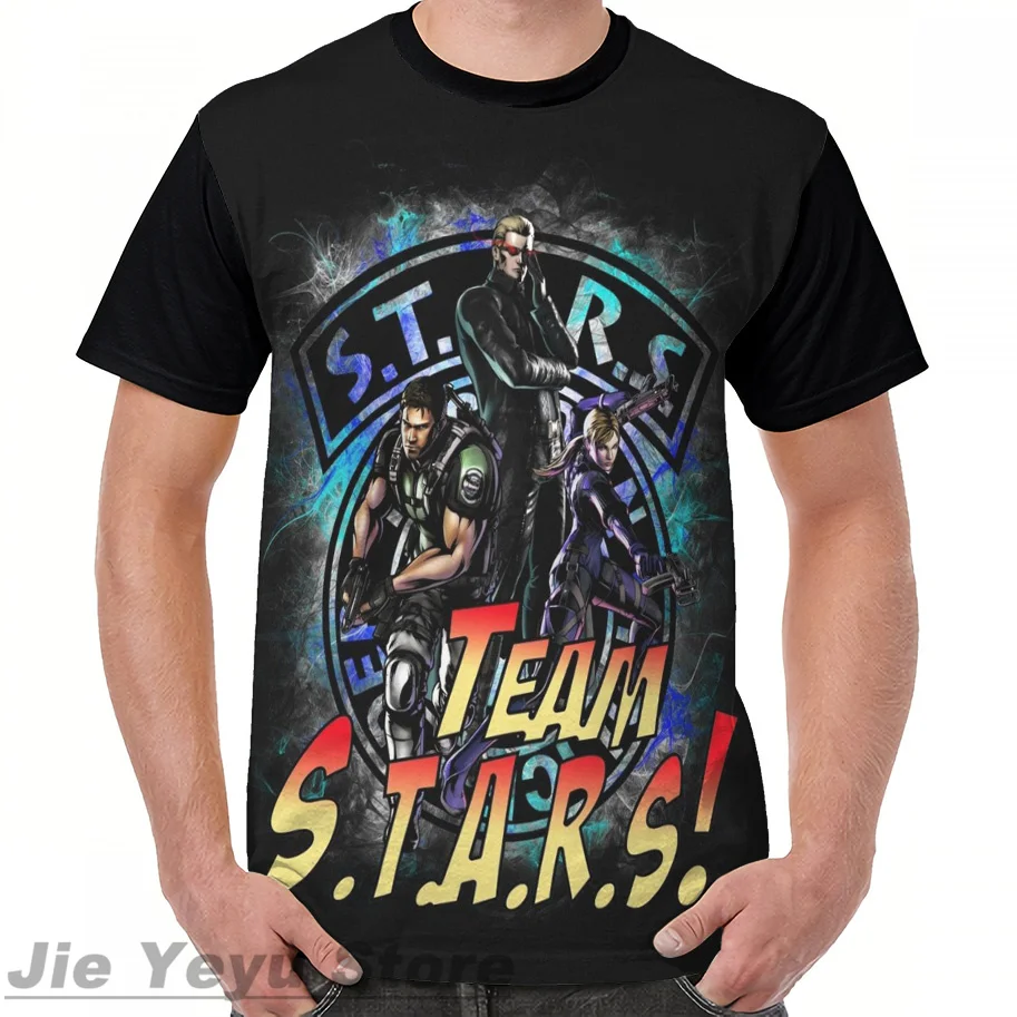 TEAM STARS! MVC3 edition! Albert WESKER Jill VALENTINE and Chris REDFIELD T Shirt men Summer Casual women T-shirts
TEAM STARS! MVC3 edition! Albert WESKER Jill VALENTINE and Chris REDFIELD T Shirt men Summer Casual women T-shirts