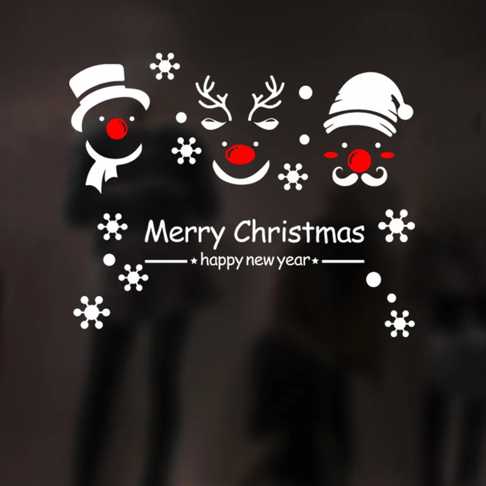 Merry Christmas Wall Stickers Removable Santa Claus Snowflake Shop Window Decals New Year Christmas Decorations For Home #NE925
Merry Christmas Wall Stickers Removable Santa Claus Snowflake Shop Window Decals New Year Christmas Decorations For Home #NE925