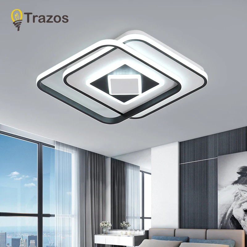 TRAZOS 2019 New Design Modern Led Ceiling Lights For Living Room Bedroom Study Room Home Black Color Finished Ceiling Lamp
TRAZOS 2019 New Design Modern Led Ceiling Lights For Living Room Bedroom Study Room Home Black Color Finished Ceiling Lamp