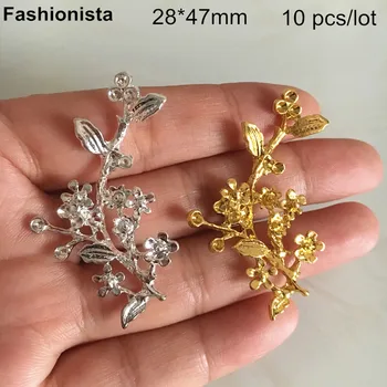 10 pcs - 28*47mm Metal Flower Branch,Zinc Alloy Casted Flower Leaf Branch,Gold-color,Silver-color,DIY Crafts Findings -No Hole
10 pcs - 28*47mm Metal Flower Branch,Zinc Alloy Casted Flower Leaf Branch,Gold-color,Silver-color,DIY Crafts Findings -No Hole