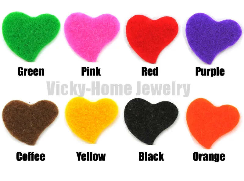 

Free shipping Curvy Heart Shape 8 Colors Essential Oils Aromatherapy Locket Pads Perfume Aroma Locket Replacement Pads - Round