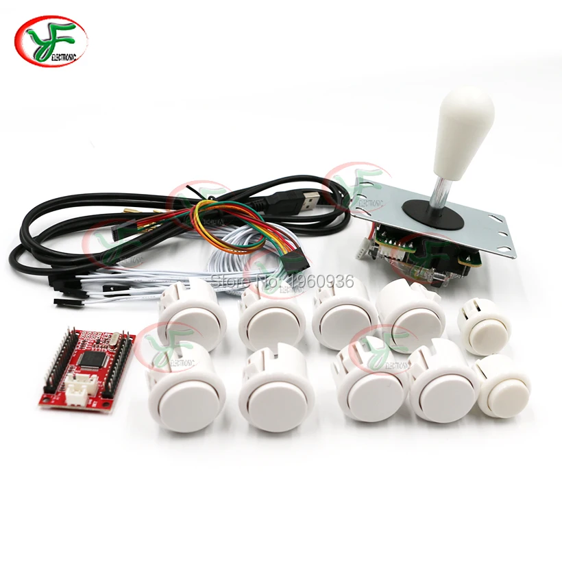Arcade Zero delay Kit 1 Player Mame Rocker DIY USB Encoder to PC /PS3 5Pin joystick With Bat ball Top 30mm /24mm Push Button
Arcade Zero delay Kit 1 Player Mame Rocker DIY USB Encoder to PC /PS3 5Pin joystick With Bat ball Top 30mm /24mm Push Button