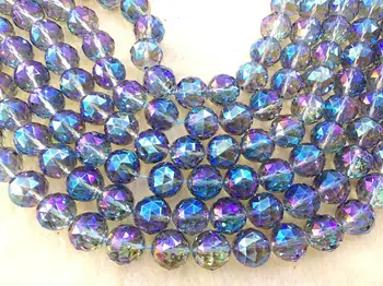 AA+ 100% Natural quartz with AB Mystic Blue Crystal Quartz Gemstone 6\8\10\12mm Round faceted Rock Beads jewelry for Make Neckla
AA+ 100% Natural quartz with AB Mystic Blue Crystal Quartz Gemstone 6\8\10\12mm Round faceted Rock Beads jewelry for Make Neckla