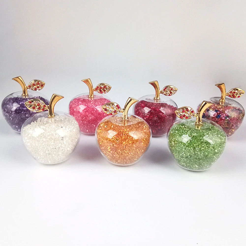hbl Luxury 1pc 60mm/80mm Colored Crystal Miniature with Diamond Glass Apple for Home Decor Ornaments Figurines Gifts Hot
hbl Luxury 1pc 60mm/80mm Colored Crystal Miniature with Diamond Glass Apple for Home Decor Ornaments Figurines Gifts Hot