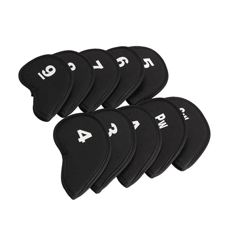 High Quality 10pcs Pocket Golf Head Cover Club Iron Putter Head Protector Set Neoprene Black Golf Safety Accessories
High Quality 10pcs Pocket Golf Head Cover Club Iron Putter Head Protector Set Neoprene Black Golf Safety Accessories