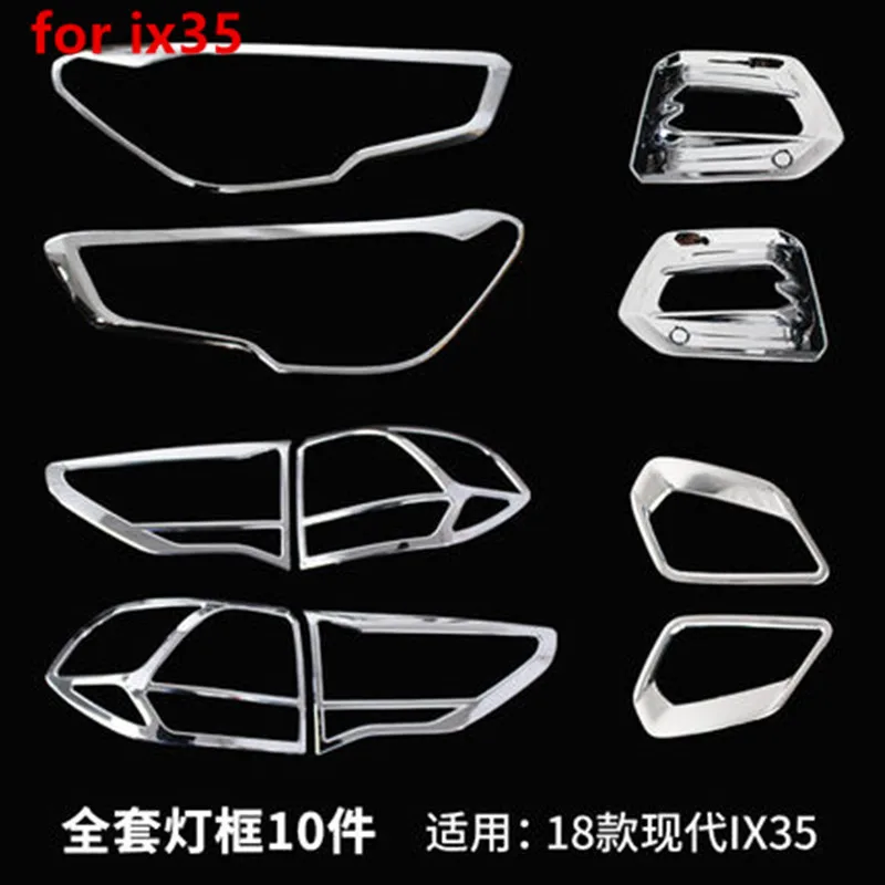 Car styling For Hyundai IX35 2018 ABS Chrome Front + Rear headlight Lamp Cover Front +Rear Fog light Lamp Cover Trim
Car styling For Hyundai IX35 2018 ABS Chrome Front + Rear headlight Lamp Cover Front +Rear Fog light Lamp Cover Trim