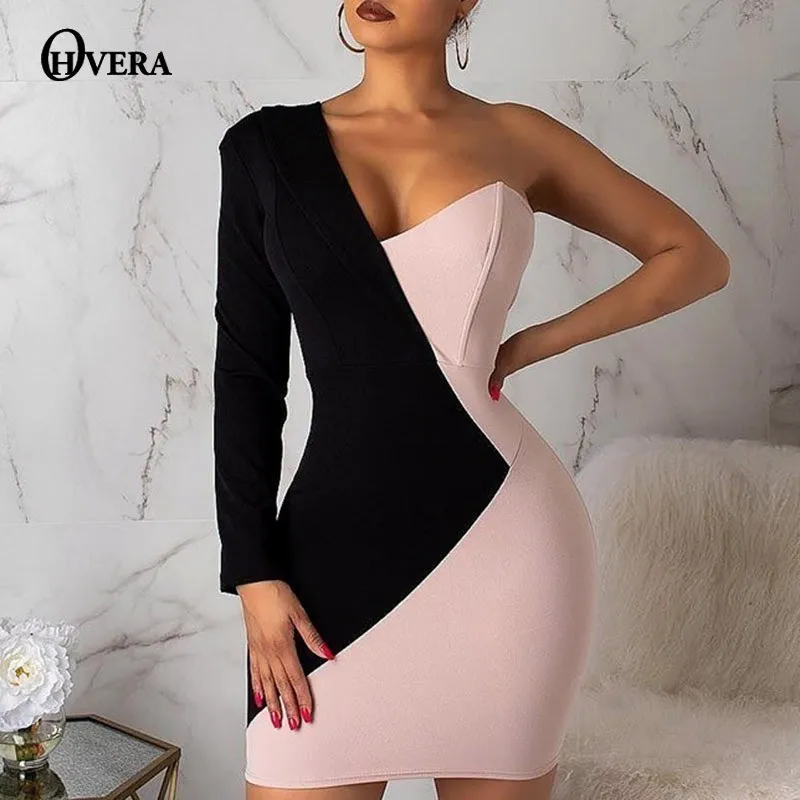 Ohvera One Shoulder Patchwork Chic Dress Women Mini 2019 Summer Dress Bodycon Dresses Vestidos
Ohvera One Shoulder Patchwork Chic Dress Women Mini 2019 Summer Dress Bodycon Dresses Vestidos