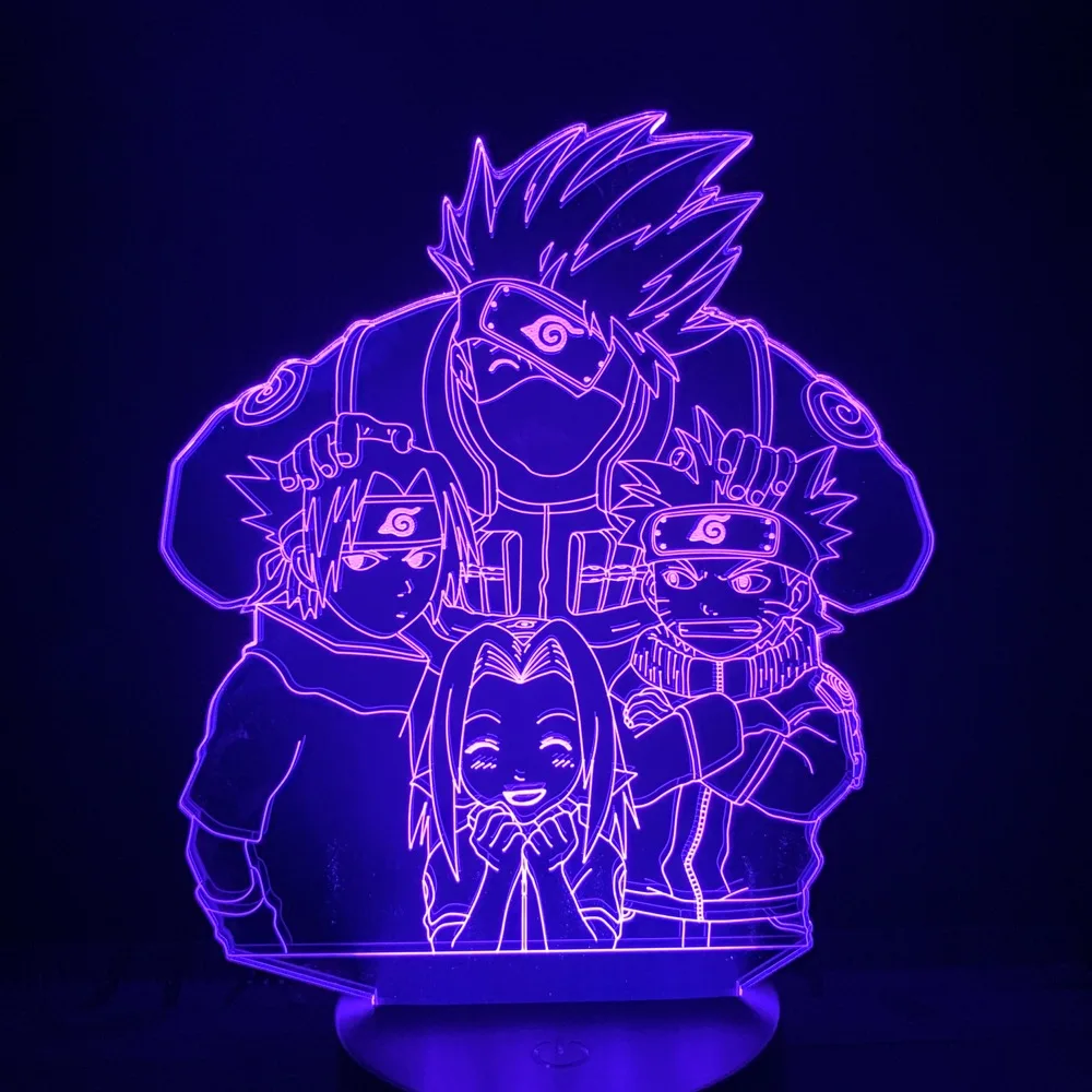 Led Night Light Naruto Cartoon kids Kakashi Sasuke Sakura Japanese Manga Anime Friendship Comic Sensor Lamp nightlight 3d Lamp
Led Night Light Naruto Cartoon kids Kakashi Sasuke Sakura Japanese Manga Anime Friendship Comic Sensor Lamp nightlight 3d Lamp