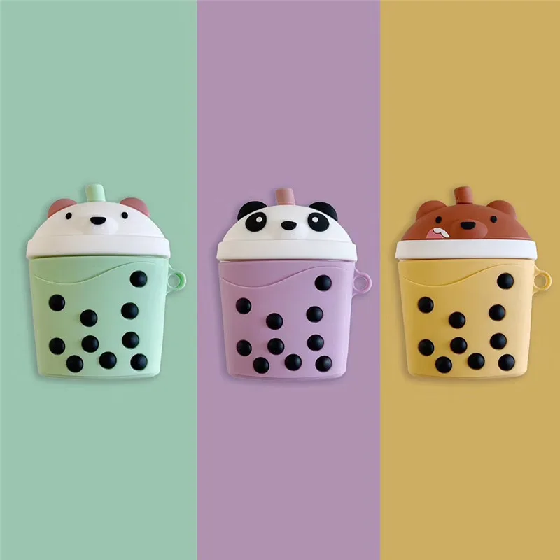 3D Silicone Case for Apple AirPods 1/2 Bo Ba Bubble Tea Milk Wireless Bluetooth Earphone Charger Box Cover Keychain Dropshipping
3D Silicone Case for Apple AirPods 1/2 Bo Ba Bubble Tea Milk Wireless Bluetooth Earphone Charger Box Cover Keychain Dropshipping