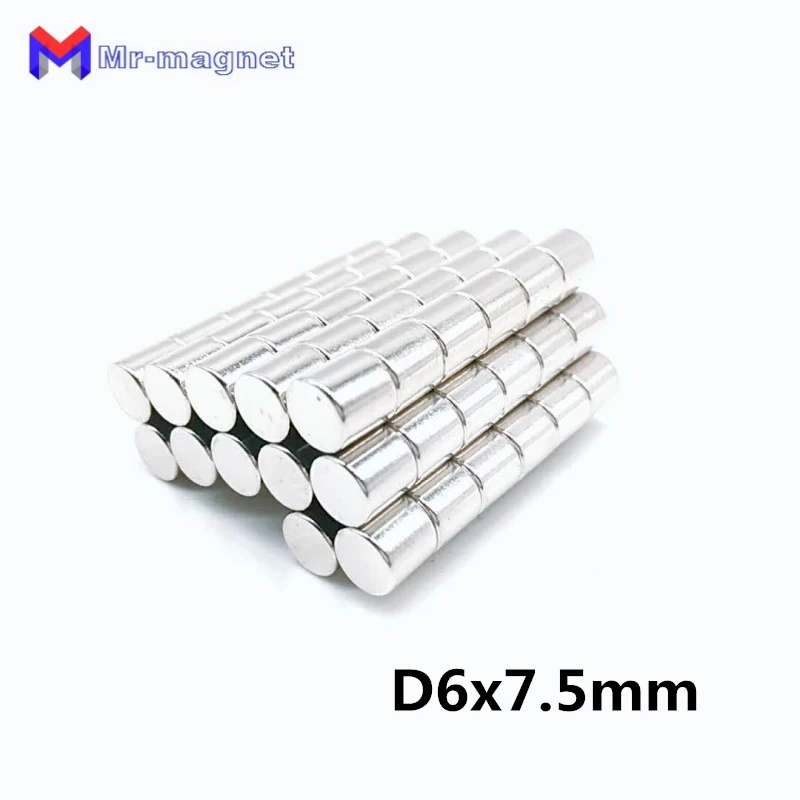 100pcs 6x7.5mm magnet 6x7.5 Super strong sticking D6*7.5mm magnets D6x7.5, 6*7.5 permanent Nickel plating magnet 6mm*7.5mm
100pcs 6x7.5mm magnet 6x7.5 Super strong sticking D6*7.5mm magnets D6x7.5, 6*7.5 permanent Nickel plating magnet 6mm*7.5mm