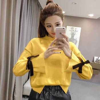 sweater women spring autumn winter 2017 feminina thin pullover fashion new knit bowknot sweater female A4543
sweater women spring autumn winter 2017 feminina thin pullover fashion new knit bowknot sweater female A4543