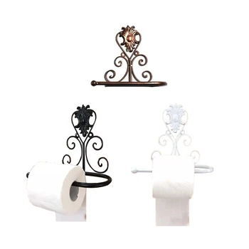 Household Wall Mount Tissue Rack Vintage Iron Roll Paper Baking Paint Holder Toilet Paper Towel Roll Holder Home Bathroom
Household Wall Mount Tissue Rack Vintage Iron Roll Paper Baking Paint Holder Toilet Paper Towel Roll Holder Home Bathroom
