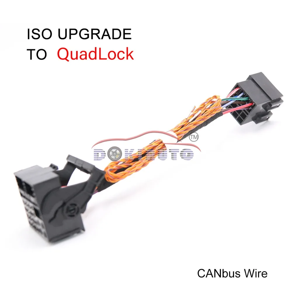 ISO To Quadlock CANbus Adapter CABLE RCD330 RCD510 RCD310 RNS510 Conversion Cable FOR Polo Jetta Golf Tiguan Passat CC Upgrade
ISO To Quadlock CANbus Adapter CABLE RCD330 RCD510 RCD310 RNS510 Conversion Cable FOR Polo Jetta Golf Tiguan Passat CC Upgrade