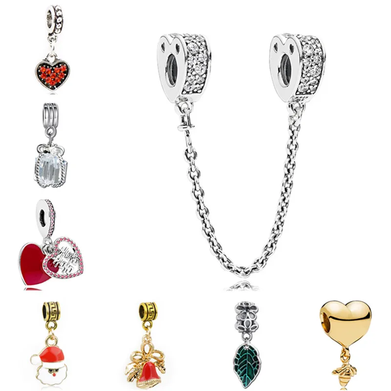 New Arrival Love Heart Elephant Santa Claus Bee Crystal Safety Chain Beads Fit Pandora Charm Bracelets for Women Making Jewelry
New Arrival Love Heart Elephant Santa Claus Bee Crystal Safety Chain Beads Fit Pandora Charm Bracelets for Women Making Jewelry