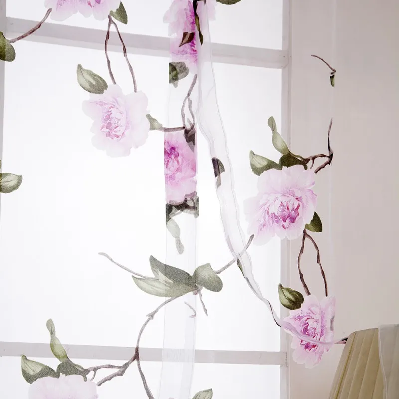 2018 1pcs Flower Branches Printed Tulle Curtains for Living Room Indoor Window Screening Decor Balcony Burnout Voile Curtain
2018 1pcs Flower Branches Printed Tulle Curtains for Living Room Indoor Window Screening Decor Balcony Burnout Voile Curtain