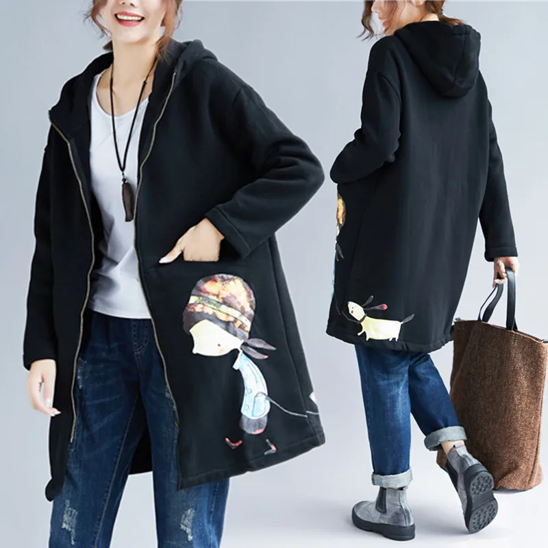 BIG SIZE 4XL Spring Autumn Women Fashion Kawaii Little Girl Print Outwear Ladies Female Plus Large Long Thin Fleece Jacket Coat
BIG SIZE 4XL Spring Autumn Women Fashion Kawaii Little Girl Print Outwear Ladies Female Plus Large Long Thin Fleece Jacket Coat