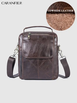 CARANFIER Mens Travel Bags Genuine Cowhide Leather Mini Shoulder Messenger Bags Vintage Male Solid Color Zipper Crossbody Bags
CARANFIER Mens Travel Bags Genuine Cowhide Leather Mini Shoulder Messenger Bags Vintage Male Solid Color Zipper Crossbody Bags