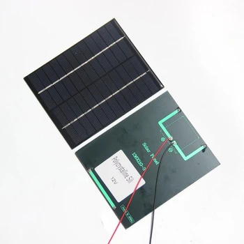 BUHESHUI 12V 2W Polycrystalline Mini Solar Panel Module Solar Cell With Cable Wire For Charger Battery DIY System 136x110*3MM
BUHESHUI 12V 2W Polycrystalline Mini Solar Panel Module Solar Cell With Cable Wire For Charger Battery DIY System 136x110*3MM