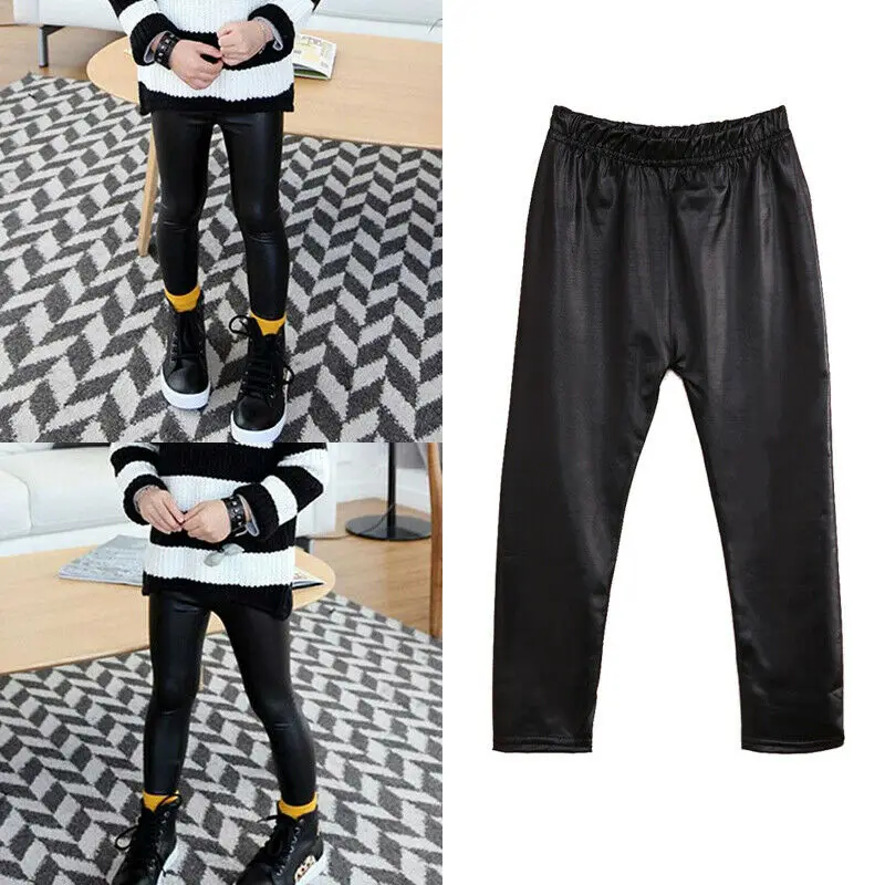 Fashion Kids PU Leather Pants Baby Girls Stretch Elastic Waist Leggings Trousers Toddler Skinny Leggings Streetwear Trousers
Fashion Kids PU Leather Pants Baby Girls Stretch Elastic Waist Leggings Trousers Toddler Skinny Leggings Streetwear Trousers