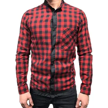 Men Plaid Shirt Streetwear Long Sleeve Stand Collar Casual Shirts Fashion Slim Fitness Camisa Joker Button Mens Checkered Blouse
Men Plaid Shirt Streetwear Long Sleeve Stand Collar Casual Shirts Fashion Slim Fitness Camisa Joker Button Mens Checkered Blouse