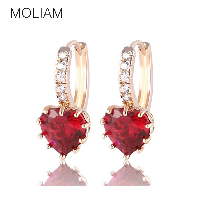 MOLIAM Korean Fashion Lady's Hoop Earings Gold-Color AAA Zirconia Crystal Huggie Earring for Women Accessories MLE004
MOLIAM Korean Fashion Lady's Hoop Earings Gold-Color AAA Zirconia Crystal Huggie Earring for Women Accessories MLE004