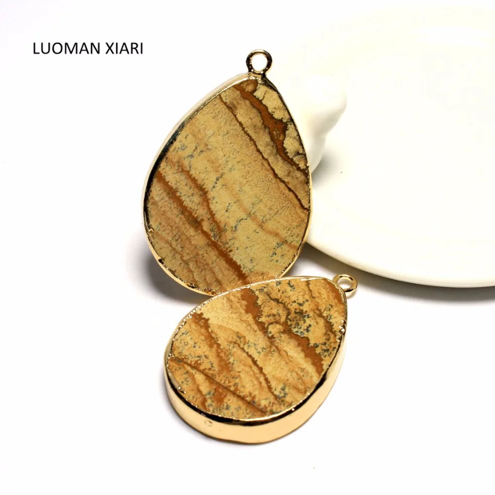 Wholesale Water Drop Shape Natural Picture Stone Pendant DIY Fit Necklaces For Jewelry Making 33*43 mm
Wholesale Water Drop Shape Natural Picture Stone Pendant DIY Fit Necklaces For Jewelry Making 33*43 mm