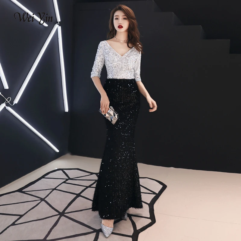 weiyin V Neck Vintage Mermaid Evening Dress 2019 New Arrivals Sequined Dress Lace Elegant Woman Party Dress WY1212
weiyin V Neck Vintage Mermaid Evening Dress 2019 New Arrivals Sequined Dress Lace Elegant Woman Party Dress WY1212