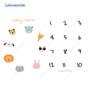 Colorwonder Custom Name Baby Milestone Blanket Monthly Photography Props Backdrop Lovely Newborn Woodland Photographic Backdrop
Colorwonder Custom Name Baby Milestone Blanket Monthly Photography Props Backdrop Lovely Newborn Woodland Photographic Backdrop