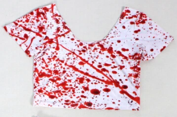 X-408 New 2017 Blood Splatter Print Reversible Crop Top Clubwear summer casual top
X-408 New 2017 Blood Splatter Print Reversible Crop Top Clubwear summer casual top
