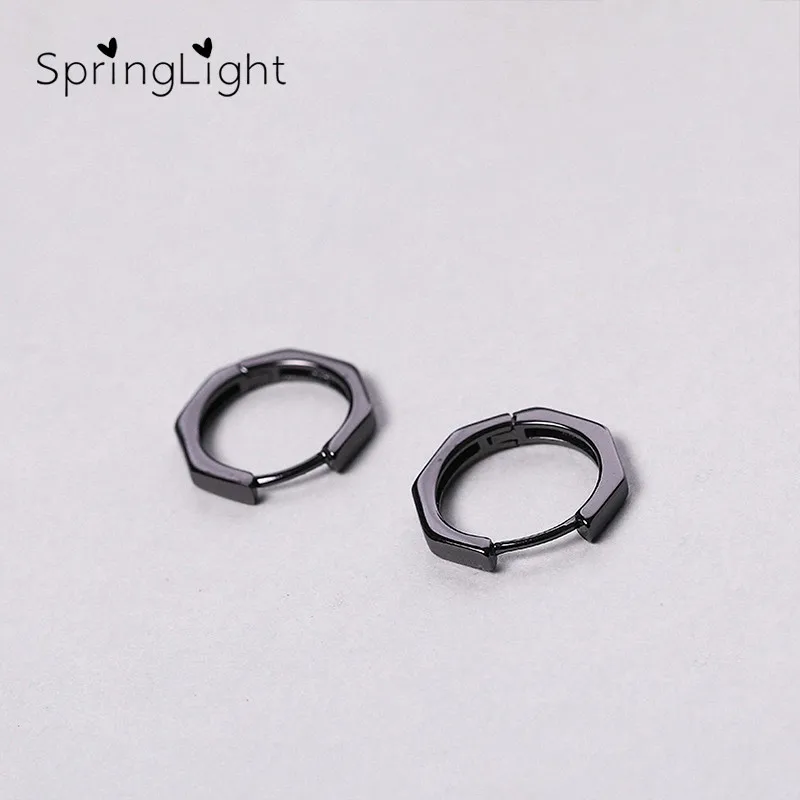 SpringLight Vintage Hexagonal Earring Real 925 Sterling Silver Creative Fine Jewelry Fashion Geometric Stud Earrings for Women
SpringLight Vintage Hexagonal Earring Real 925 Sterling Silver Creative Fine Jewelry Fashion Geometric Stud Earrings for Women