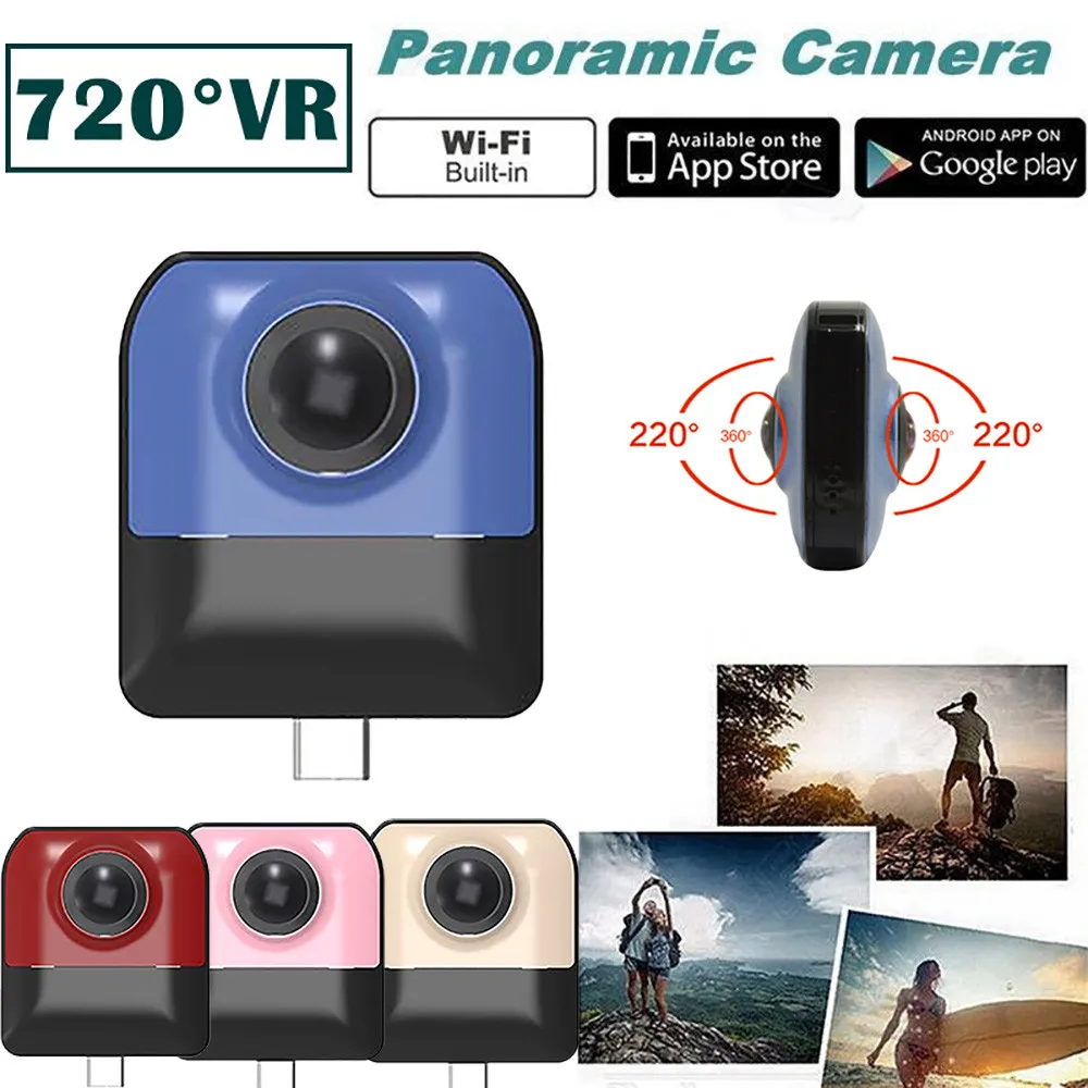 

MINI Action Cam Recording HD WiFi 720 degree Panoramic Sports Driving VR Camera Sport DV Camera Sport DV Video Small Camera Cam