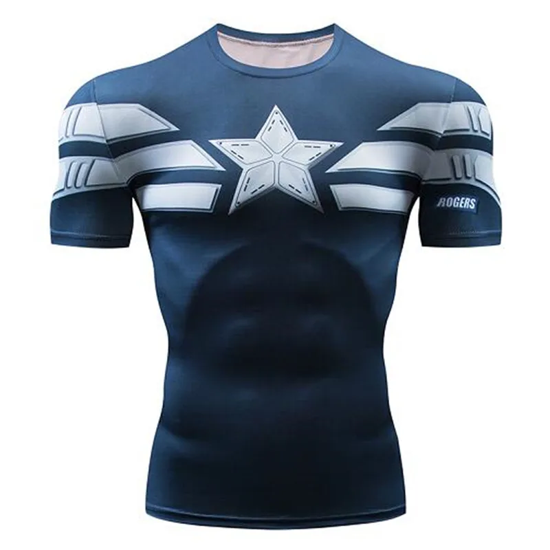 Captain America Compression Shirt T Shirt Men Fitness Workout Running Tshirt Men Gym Summer Short Sleeve Tee Shirt Homme
Captain America Compression Shirt T Shirt Men Fitness Workout Running Tshirt Men Gym Summer Short Sleeve Tee Shirt Homme
