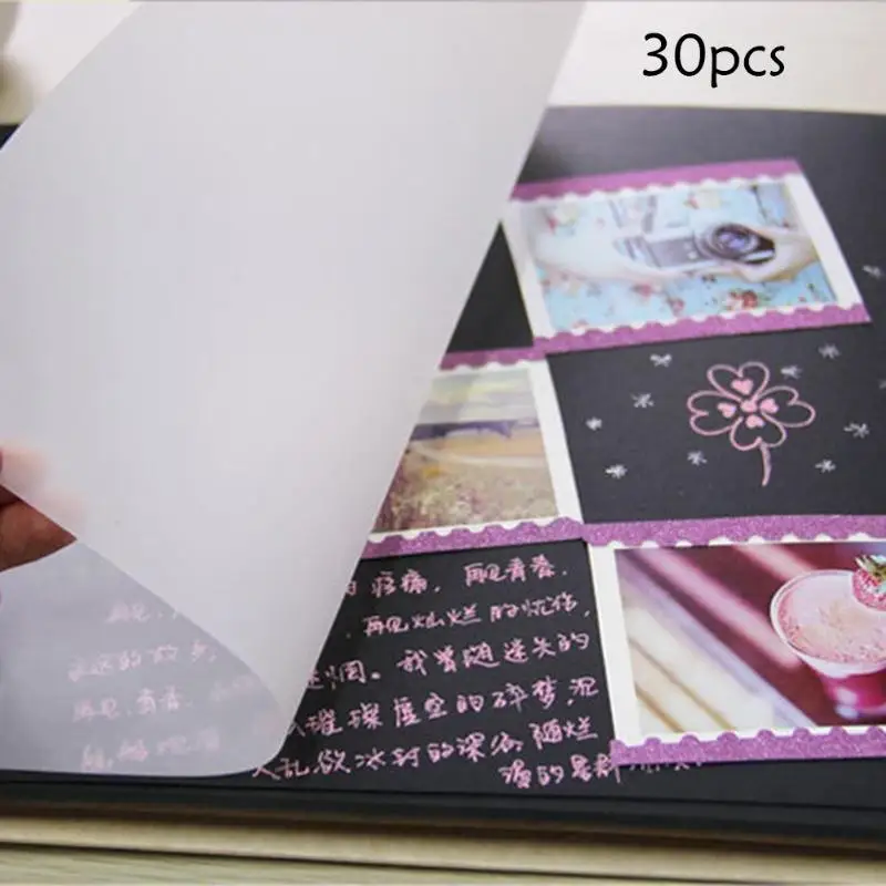 30pcs for Photo Album Horizontal Version Tracing Paper Drawing Sheet Horizontal Album Sulfuric Acid Paper Tracing Paper
30pcs for Photo Album Horizontal Version Tracing Paper Drawing Sheet Horizontal Album Sulfuric Acid Paper Tracing Paper