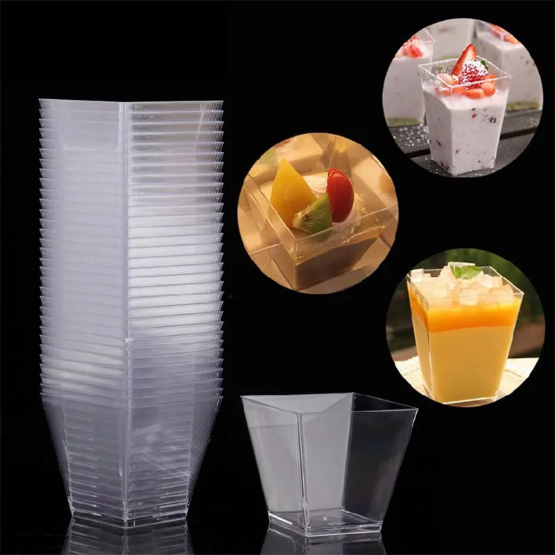 20*Clear Square Trapezoid Dessert Cups PS Plastic Tasting/Sample Shot Glasses Mousse Jelly Pudding Tiramisu Desserts Container
20*Clear Square Trapezoid Dessert Cups PS Plastic Tasting/Sample Shot Glasses Mousse Jelly Pudding Tiramisu Desserts Container