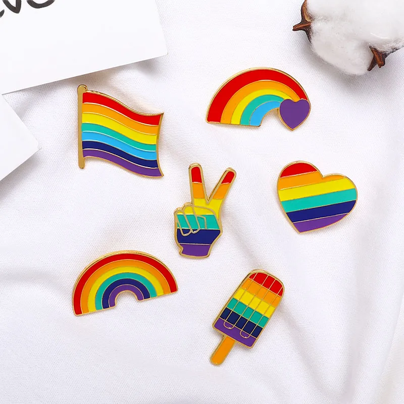 1Pcs LGBT Design Rainbow Pins Brooch Creative Heart Finger Flag Rainbow Metal Pin Gay Lesbian Pride Badge Lapel Pin Jewelry Gift
1Pcs LGBT Design Rainbow Pins Brooch Creative Heart Finger Flag Rainbow Metal Pin Gay Lesbian Pride Badge Lapel Pin Jewelry Gift