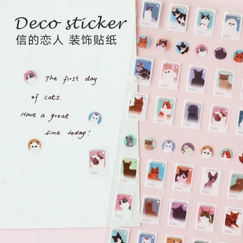 Vintage Stamp Animals Cat Decorative Planner Sticker Set Kids Craft Scrapbooking DIY Adhesive Sticker Tape for Diary, Album 
Vintage Stamp Animals Cat Decorative Planner Sticker Set Kids Craft Scrapbooking DIY Adhesive Sticker Tape for Diary, Album