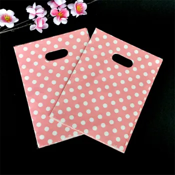 100pcs Wedding Jewelry Packaging Gift Bag Round Dots Pink Plastic Bag Plastic Shopping Bags With Handles 15x20cm
100pcs Wedding Jewelry Packaging Gift Bag Round Dots Pink Plastic Bag Plastic Shopping Bags With Handles 15x20cm