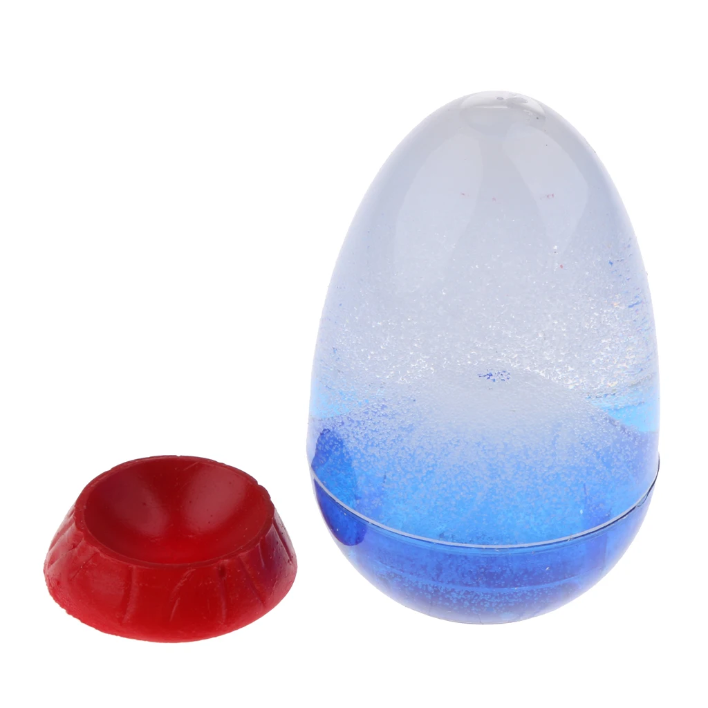 MagiDeal 2-set Volcano Eruption Egg Liquid Sandglass Hourglass Gadget Timer - 5min Shelf Display Home Decor Clock