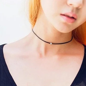New Arrival Women Casual Black Punk Faux Leather Chain Bead Collor Clavicle Necklace Gift
New Arrival Women Casual Black Punk Faux Leather Chain Bead Collor Clavicle Necklace Gift
