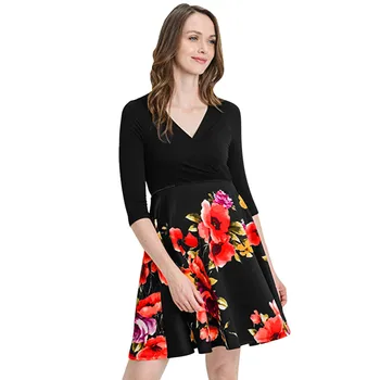 Women Pregnancy Dress Half Sleeve Floral Print Floral Patchwork Mini Dresses Maternity Gown 2019 Vestido Gestante Com Manga
Women Pregnancy Dress Half Sleeve Floral Print Floral Patchwork Mini Dresses Maternity Gown 2019 Vestido Gestante Com Manga