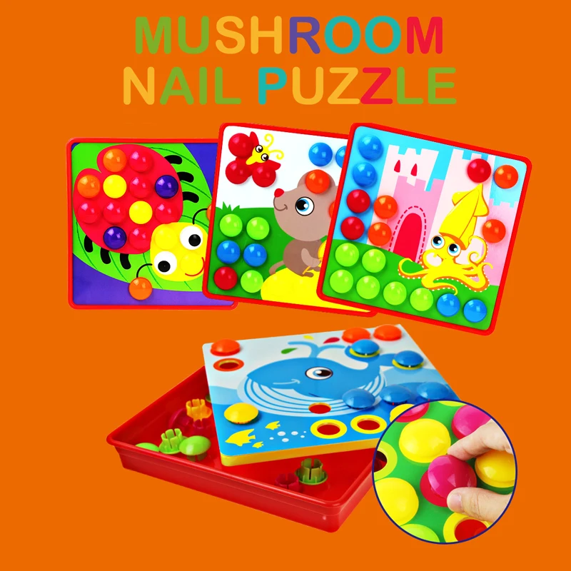 5 Type 3D Puzzles Toy for Children Creative Mosaic Mushroom Nail Kit Buttons Art Assembling Baby Kid Learning Educational Toys >
5 Type 3D Puzzles Toy for Children Creative Mosaic Mushroom Nail Kit Buttons Art Assembling Baby Kid Learning Educational Toys >
