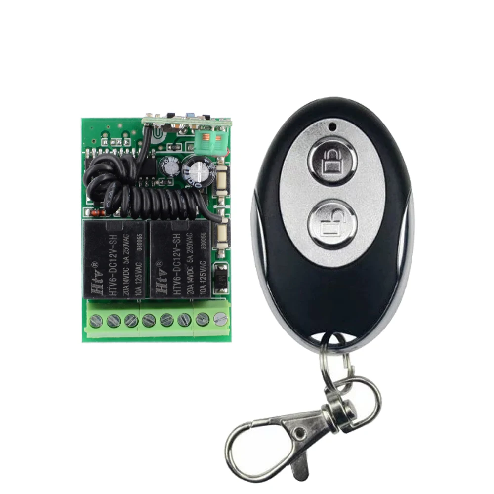 DC12V 2CH RF Wireless Remote Control Motor For Roller Shutter Wireless Light Switch 2 Channel Independent Relay
DC12V 2CH RF Wireless Remote Control Motor For Roller Shutter Wireless Light Switch 2 Channel Independent Relay