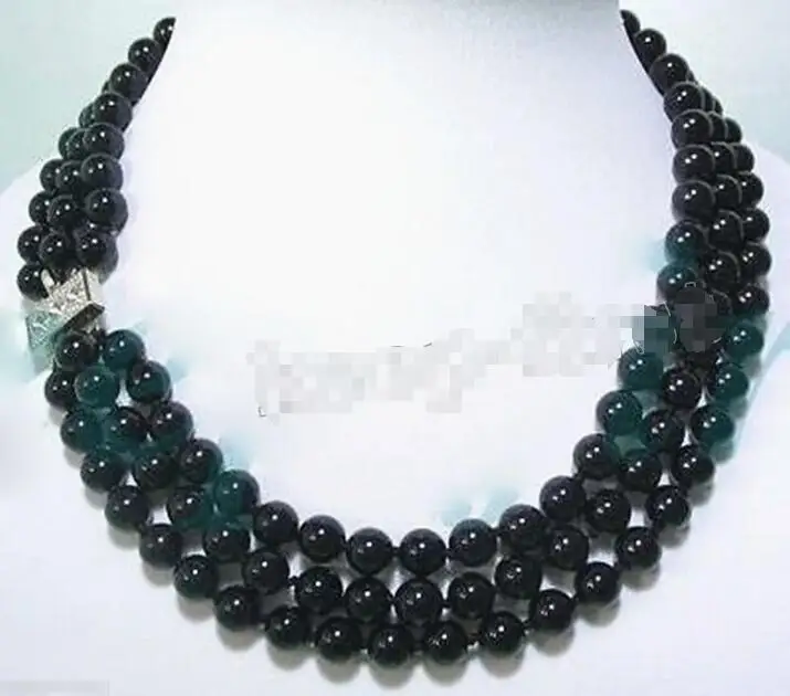 Hot sale new Style >>>>>FASHION 3 STRANDS 8MM NATURAL BLACK ONYX AGATE BEADS NECKLACE
Hot sale new Style >>>>>FASHION 3 STRANDS 8MM NATURAL BLACK ONYX AGATE BEADS NECKLACE